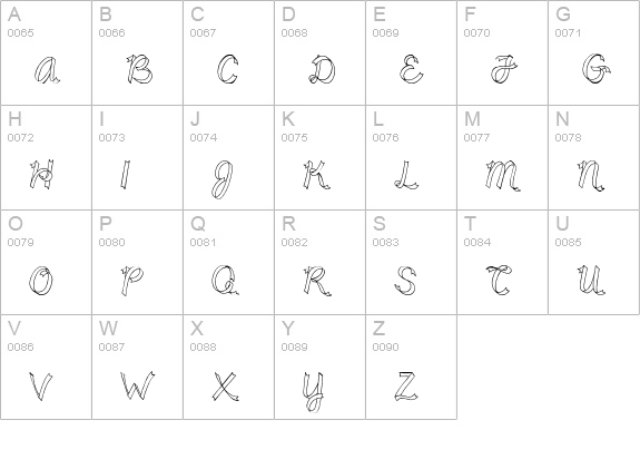 CK Ribbons uppercase A-Z preview