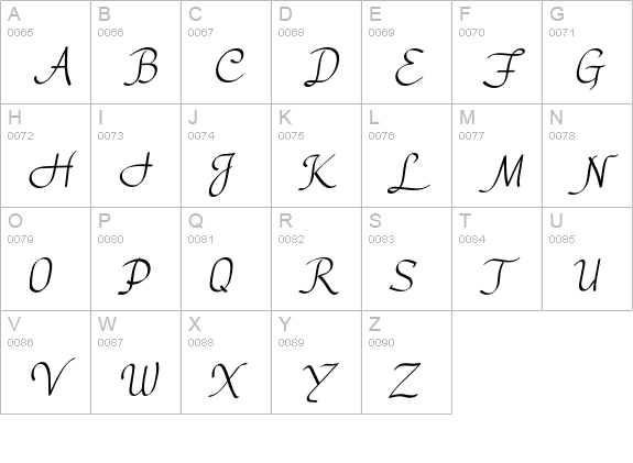 CK Serendipity uppercase A-Z preview