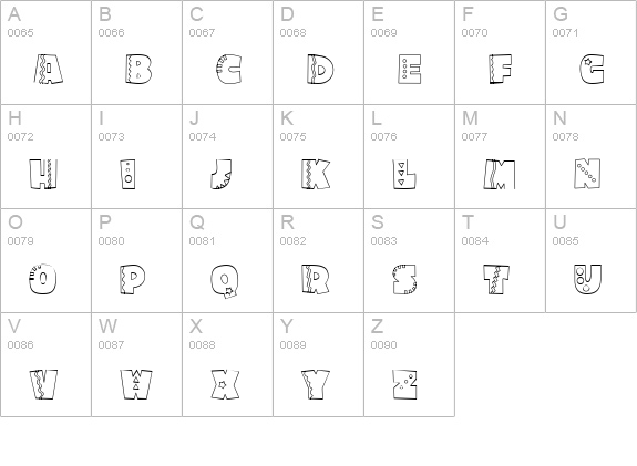CK Shear Madness uppercase A-Z preview