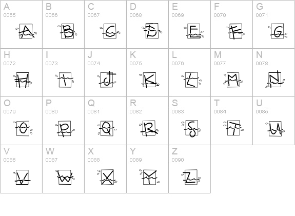 CK Sink Or Swim uppercase A-Z preview