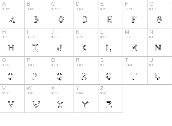 CK Skinny Serif uppercase A-Z preview