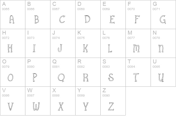 CK Sneaky Snake Plain uppercase A-Z preview