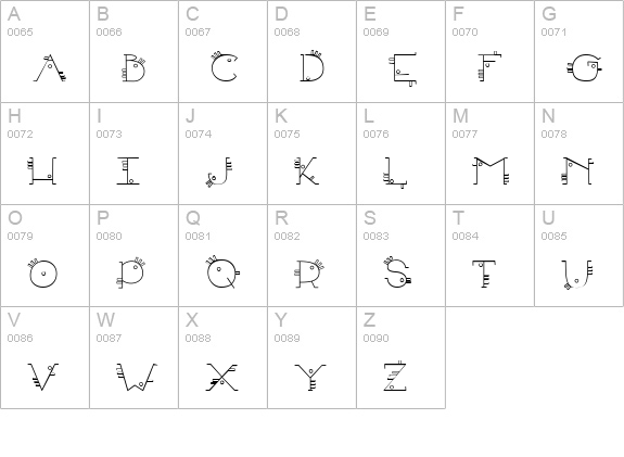 CK Southwest uppercase A-Z preview
