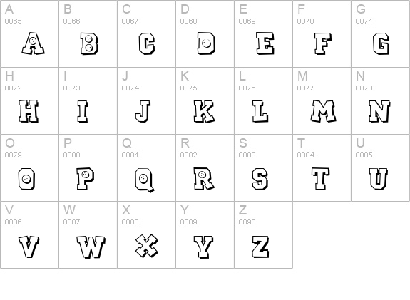 CK Sports Bowling uppercase A-Z preview
