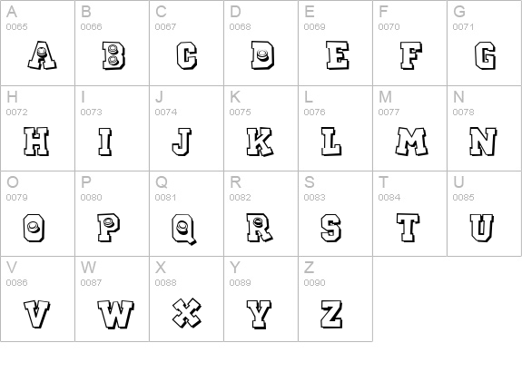 CK Sports Hockey uppercase A-Z preview
