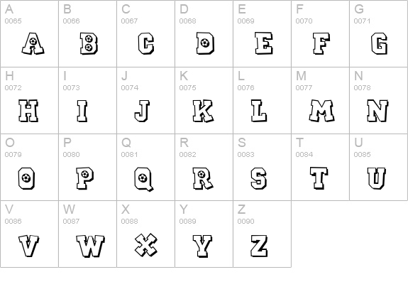 CK Sports Soccer uppercase A-Z preview