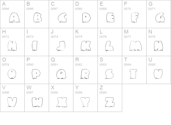 CK Stones uppercase A-Z preview