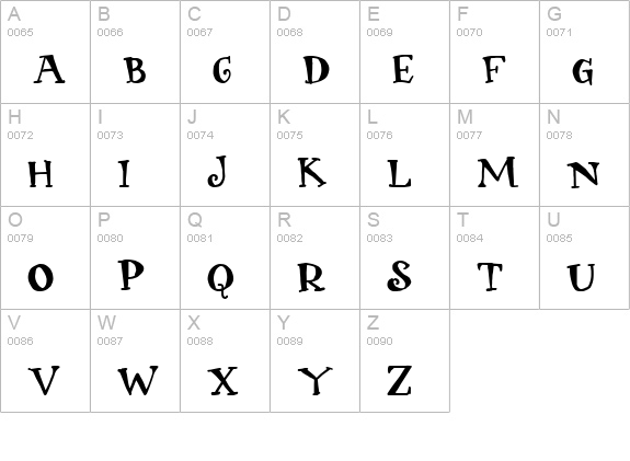 CK Summer uppercase A-Z preview