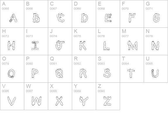 CK Sweet Dreams uppercase A-Z preview