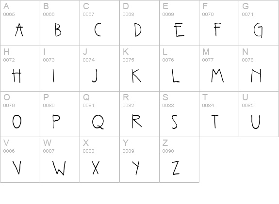 CK Tall Type uppercase A-Z preview