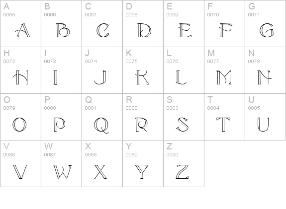 CK Timeless uppercase A-Z preview
