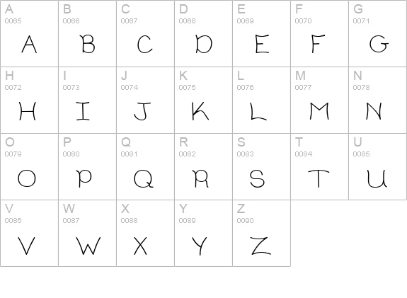 CK Tween uppercase A-Z preview
