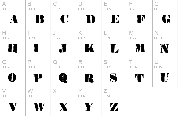 CK Urban uppercase A-Z preview