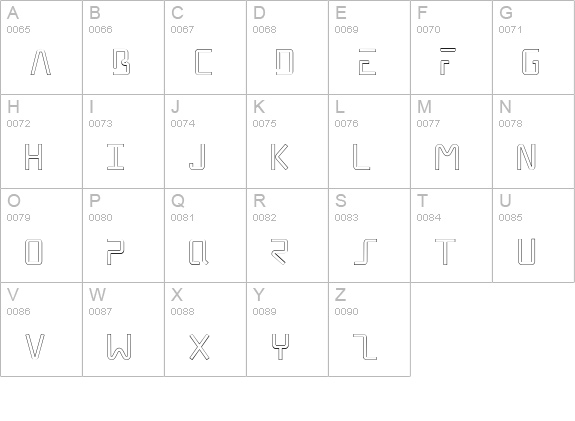CK Video Game uppercase A-Z preview