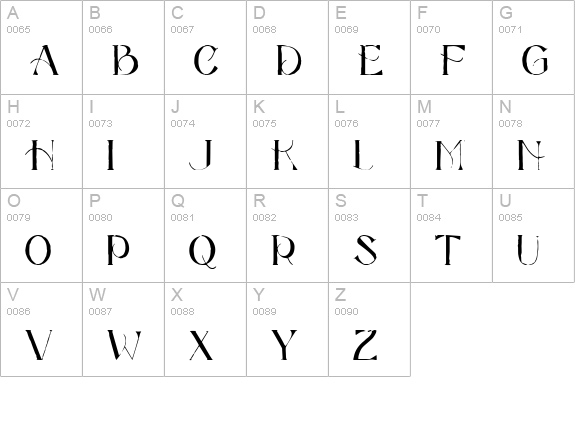 CK Vogue uppercase A-Z preview
