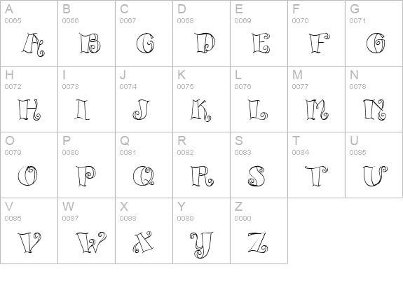 CK Voluptuous uppercase A-Z preview