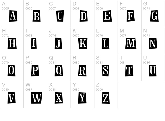 CK Wanted uppercase A-Z preview