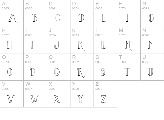 CK Wedding uppercase A-Z preview