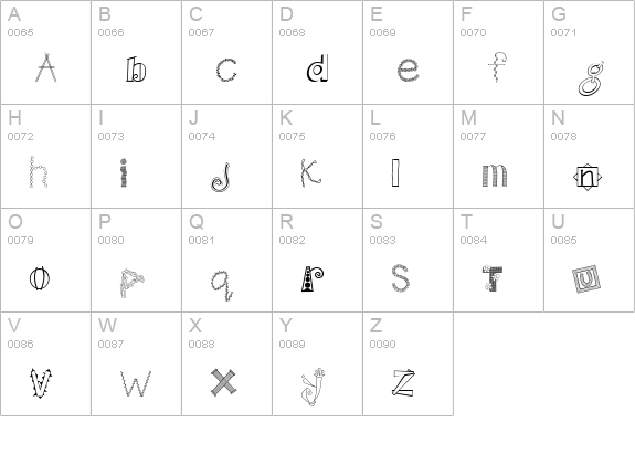 CK Wild n Crazy uppercase A-Z preview