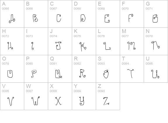 CK Wired uppercase A-Z preview