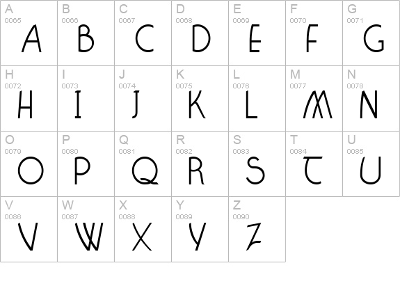 Claritty uppercase A-Z preview