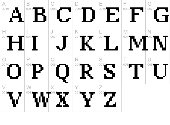 classic 10_65 uppercase A-Z preview
