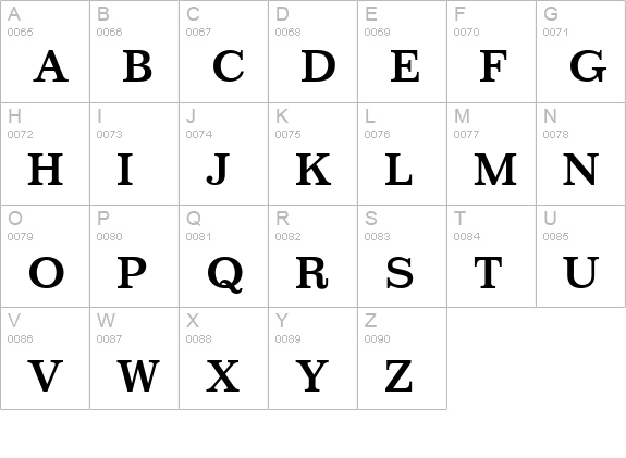 Classic SSi Bold uppercase A-Z preview