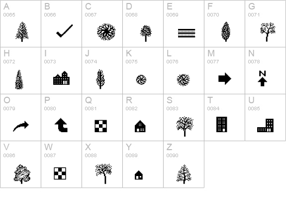 Classics-Mobile uppercase A-Z preview