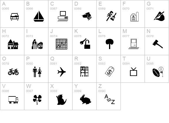Classified Regular uppercase A-Z preview