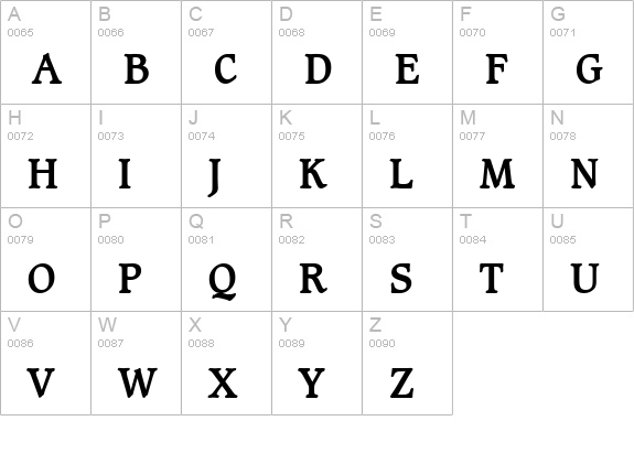 Clayton Bold uppercase A-Z preview