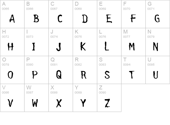 Cleanhouse Medium uppercase A-Z preview