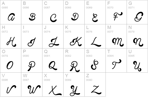 Clear Line - PERSONAL USE ONLY uppercase A-Z preview