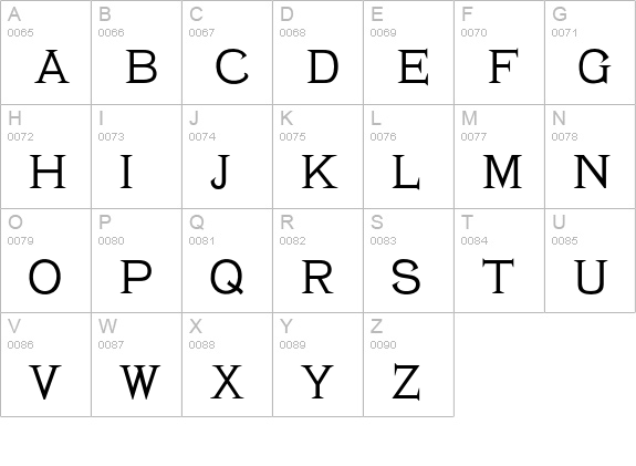 Cleveland uppercase A-Z preview