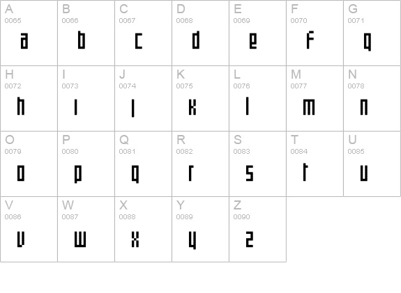 clickscope uppercase A-Z preview