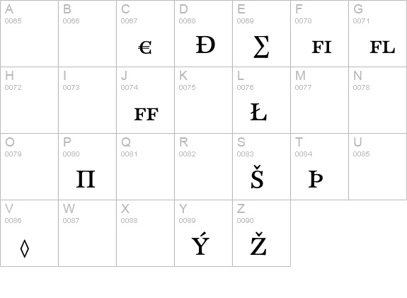 CliffordNine-CapsExpert uppercase A-Z preview