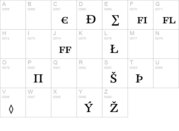 CliffordSix-CapsExpert uppercase A-Z preview