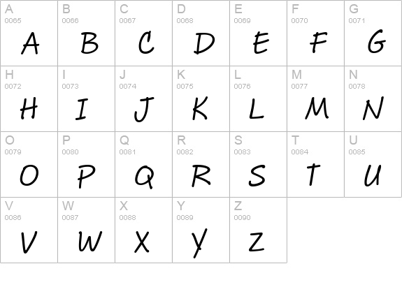 CluffHmkBold uppercase A-Z preview