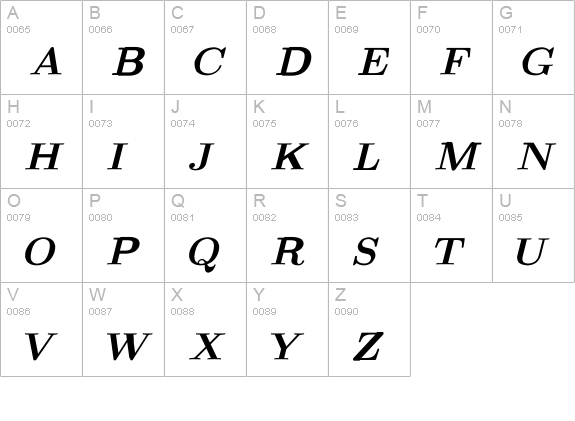 CM_Math ItalicBold  uppercase A-Z preview