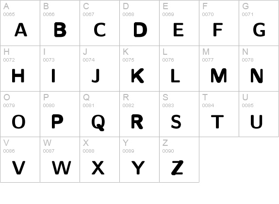 CM_SansSerif BoldExt  uppercase A-Z preview