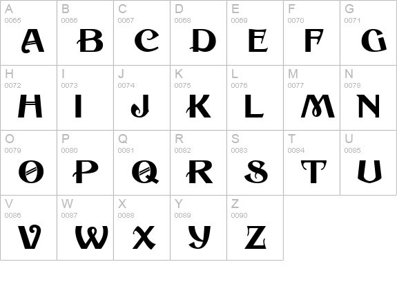 Coal Train JL uppercase A-Z preview