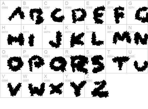 Coarse Fuzz
 uppercase A-Z preview