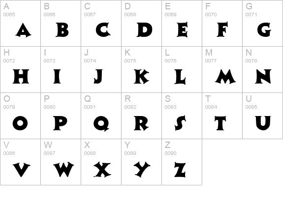 Coaster uppercase A-Z preview