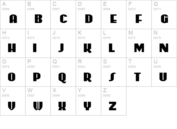 CoasterPoster uppercase A-Z preview