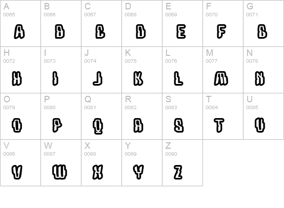 CoaxialInlay uppercase A-Z preview