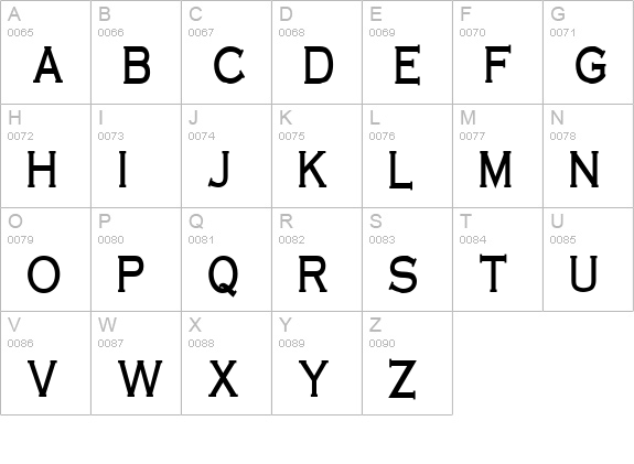 Cobalt Thin Bold uppercase A-Z preview