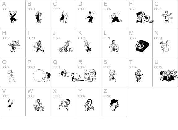 Cobb Shinn Stock Cuts II uppercase A-Z preview