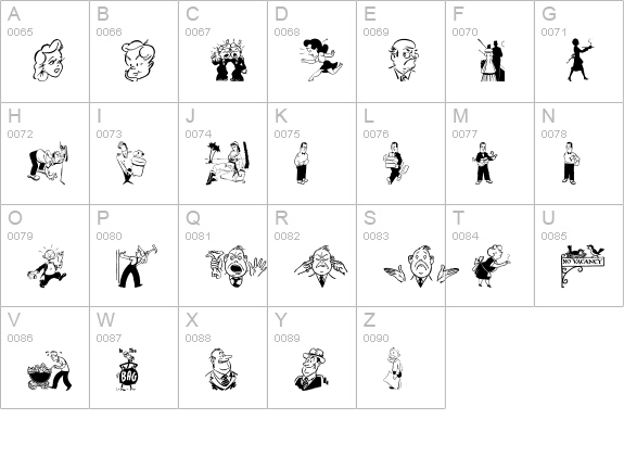Cobb Shinn Stock Cuts III uppercase A-Z preview