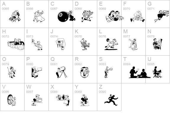 Cobb Shinn Stock Cuts IV uppercase A-Z preview