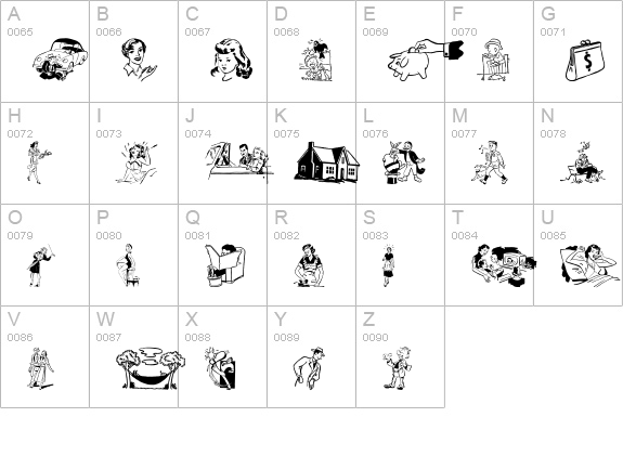 Cobb Shinn Stock Cuts V uppercase A-Z preview