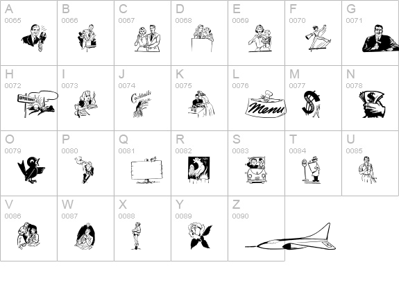 Cobb Shinn Stock Cuts VI uppercase A-Z preview